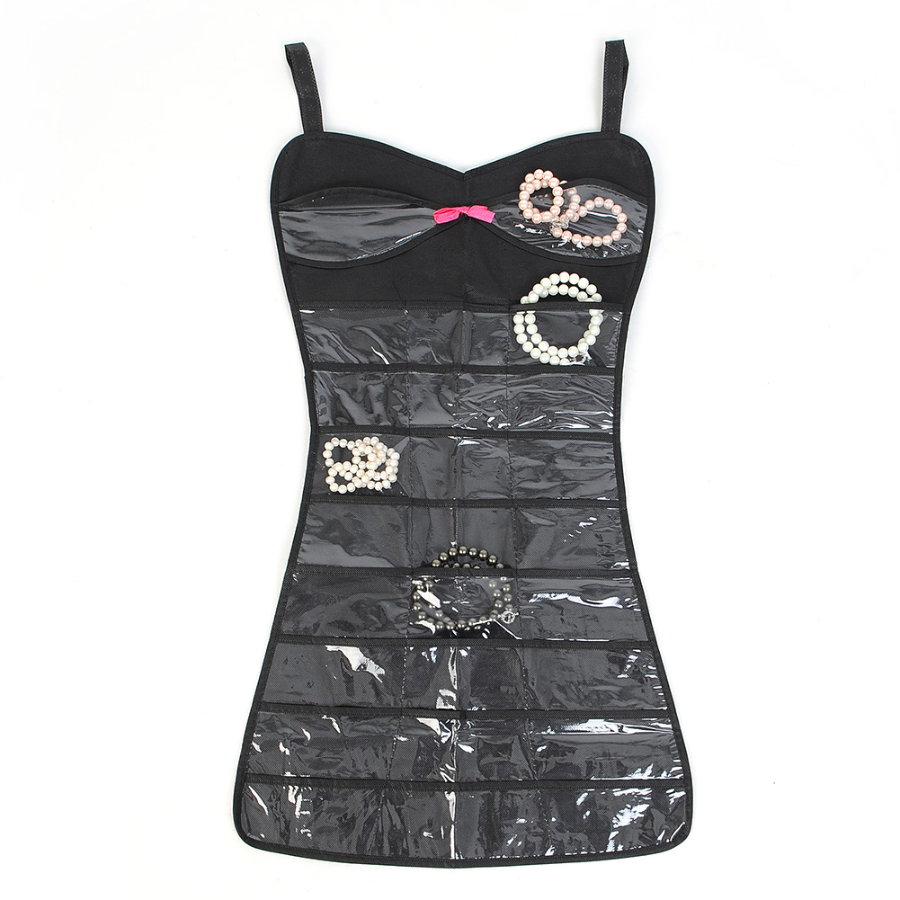 Newest Easy Access Dress Hanging Hanger Dress shape Jewelry Organizer