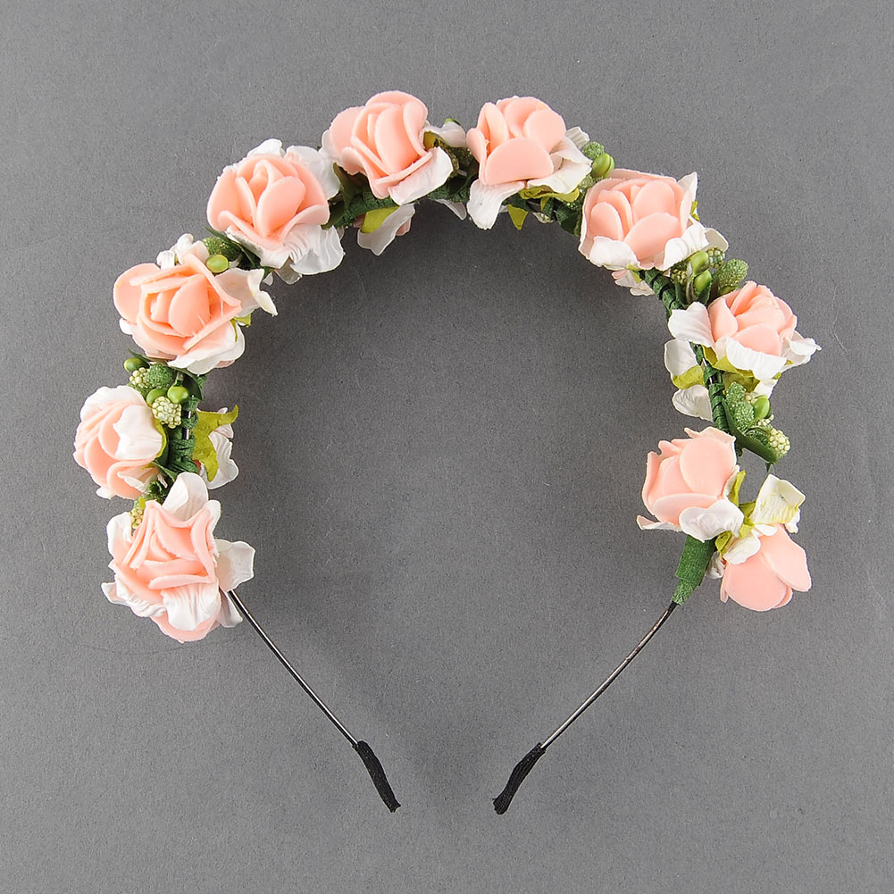 Flower Garland Floral Bridal Headband Hairband Wedding Prom Hair