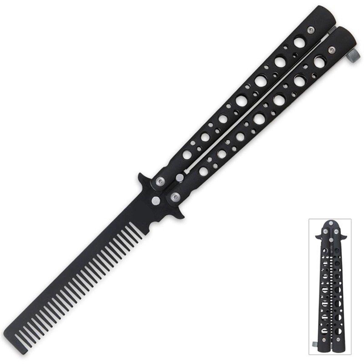 Black High Quality Stainless Steel Training Butterfly Balisong Knife