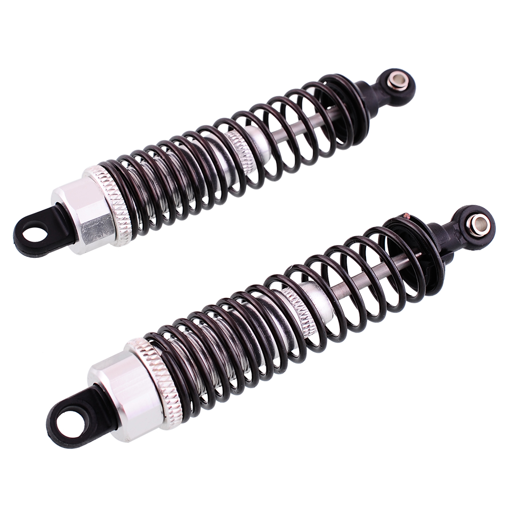 Silver 2PCS HSP 1/10 4WD Titanium Aluminum Shock Absorber Upgrade Parts