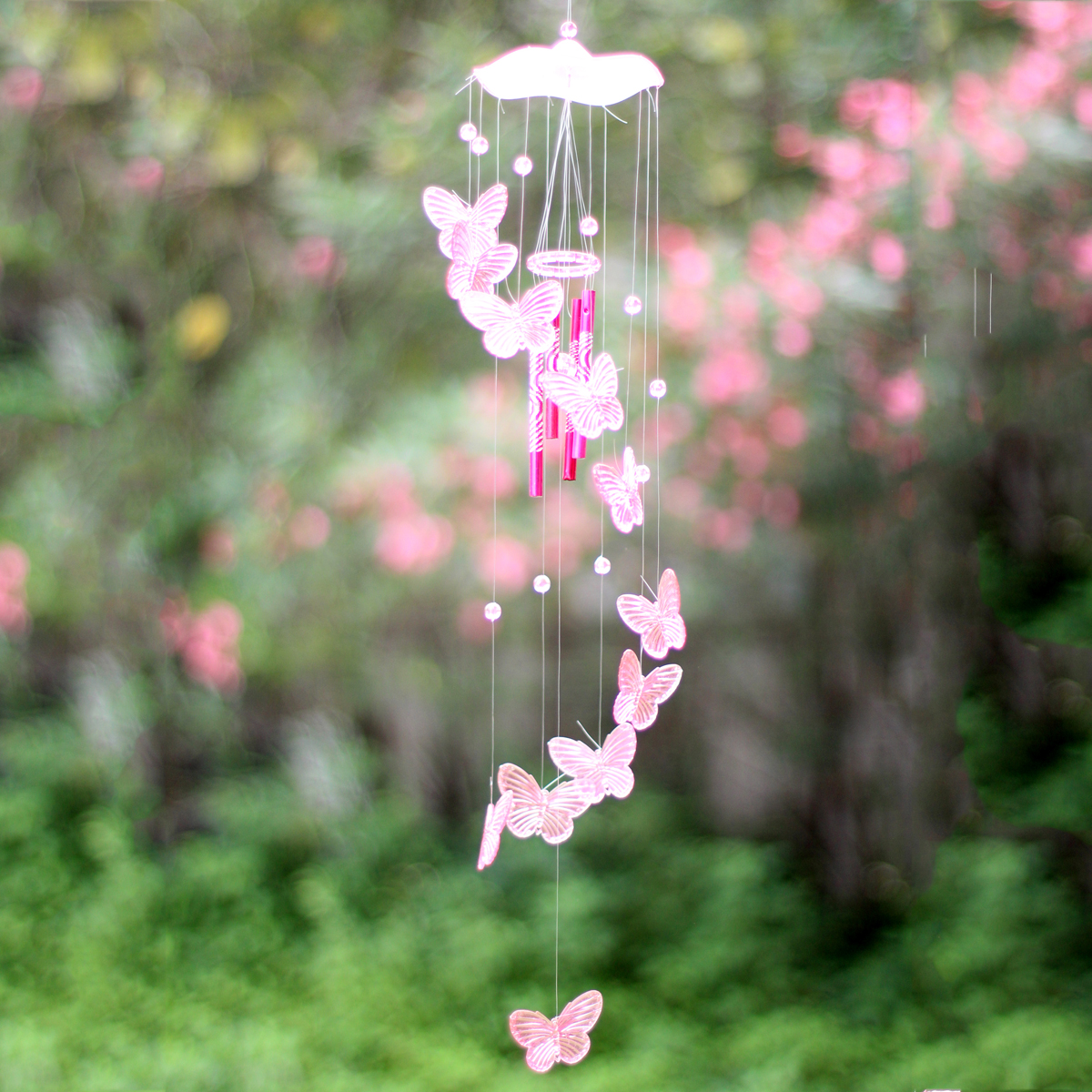 Crystal Erfly Mobile Wind Chime Bell Ornament Lucky Hanging Crystal Erfly Mobile Wind Chime Bell Ornament Lucky