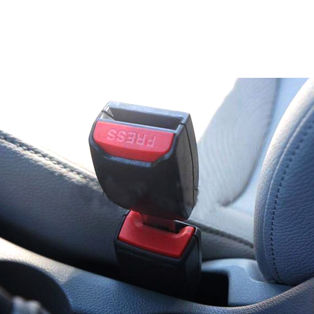 2x Car Seat Belt Extension Safe Buckle Kitty Pvc Alarm Extender Unbranded