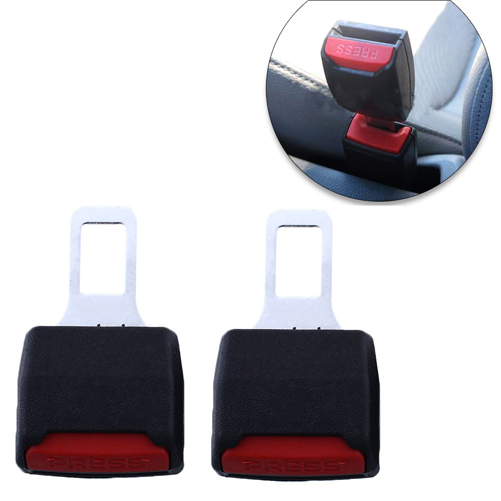 2x Car Seat Belt Extension Safe Buckle Kitty Pvc Alarm Extender This Item Can Stop Your Seat Belt Alert