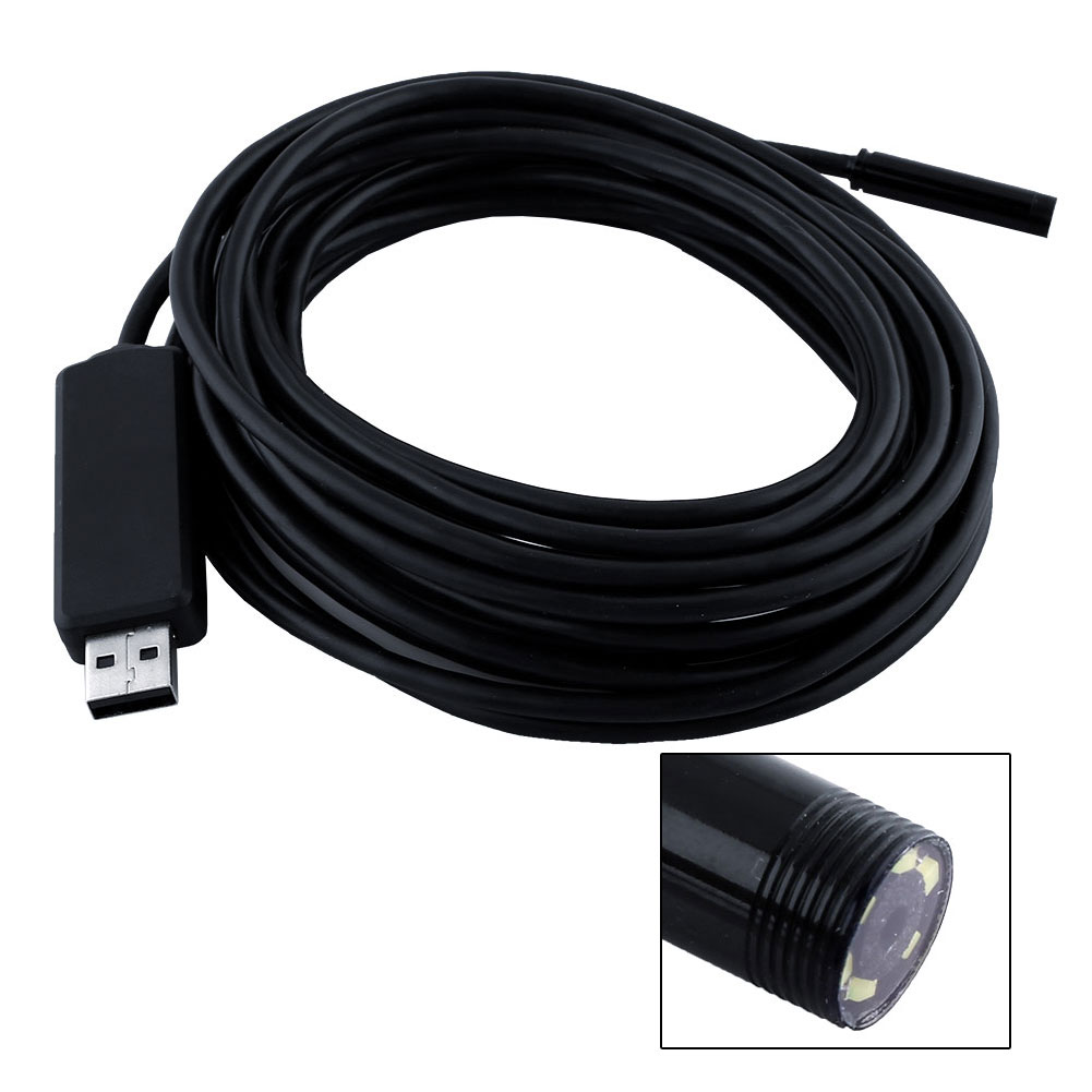 1~5M 6LED Android Endoscope Waterproof Snake Borescope USB Inspection Camera
