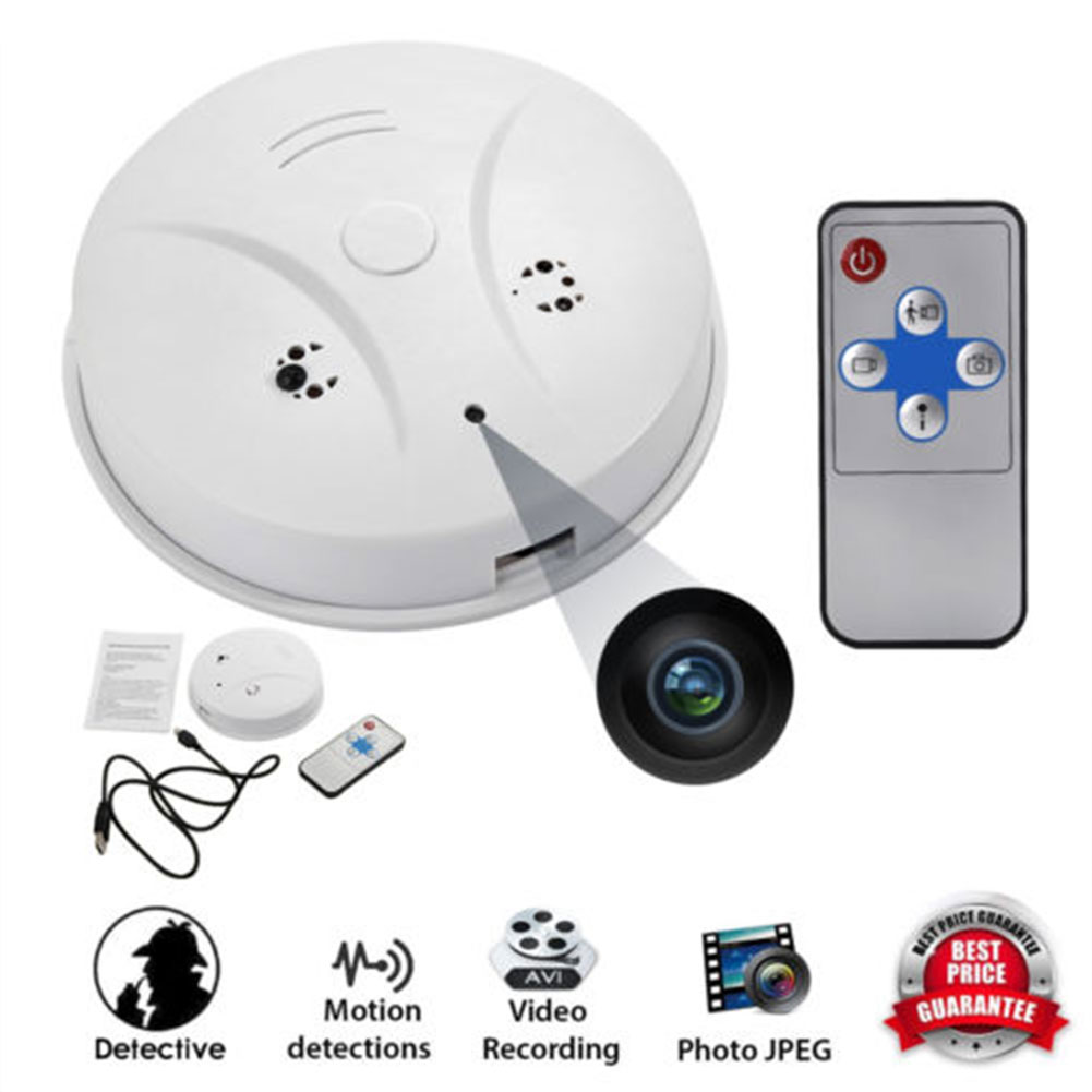 1280x960P Smoke Alarm Detector Hidden Camera Video Recorder Security DV