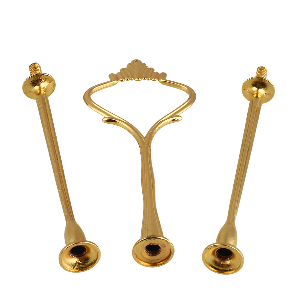3 Tier Crown Metal Cupcake Cake Plate Stand Handle Fitting Wedding