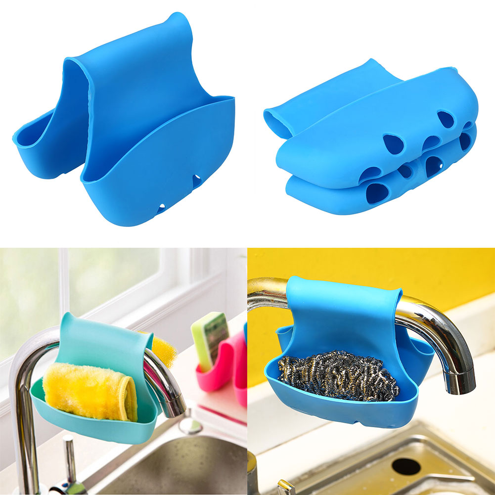 Saddle Sink Caddy Sponge Rack bathroom Kitchen Holder Organizer Storage ...