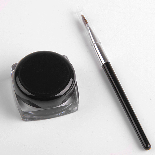 1 pc Black Eye Liner Gel + Eyeliner Brush Make Up Kit Waterproof Eye ...