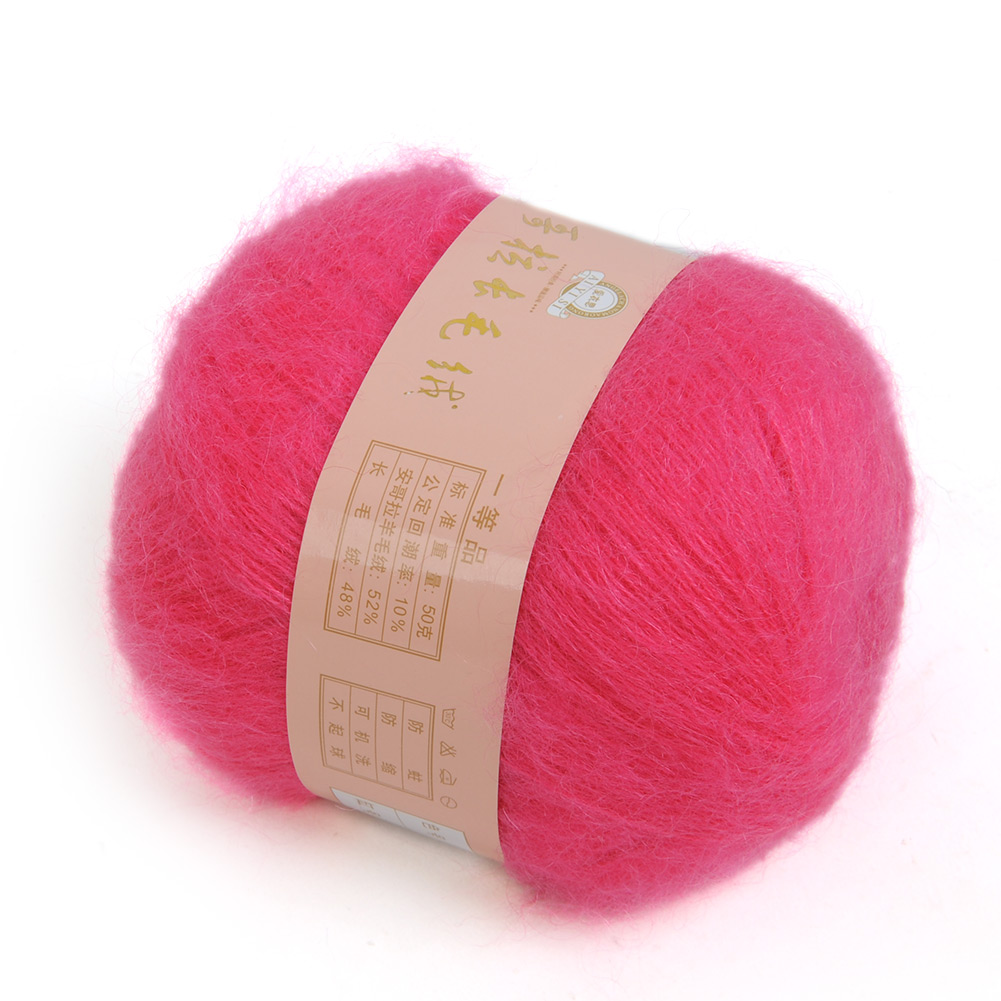Quality 1pc Natural Smooth Angola Mohair Cashmere Wool Knitting Yarn ...