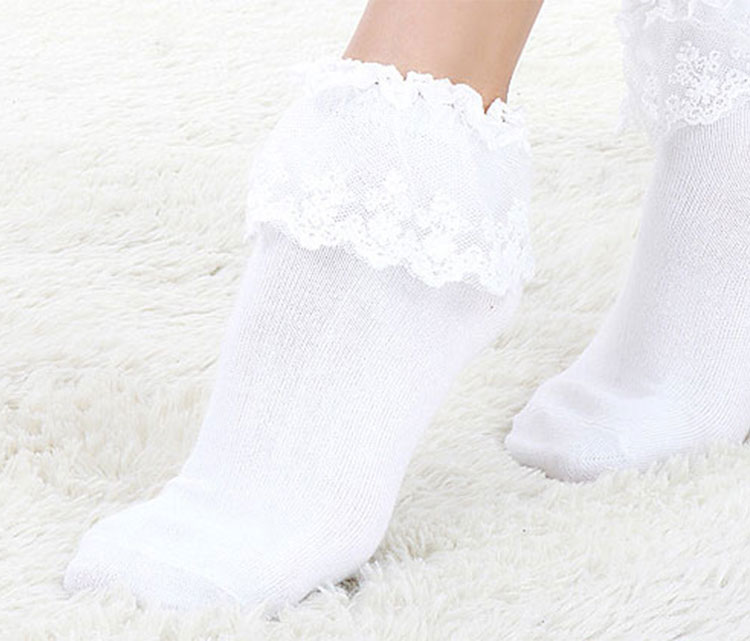 New Vintage Lace Ruffle Frilly Ankle Socks Ladies Princess Girl Gift 5 ...