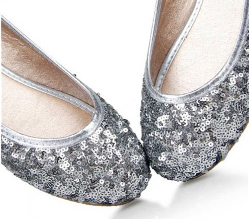 Soft Women Girl Glitter Sparkly Sequins Flat Shoes Flats Sandals Slip ...