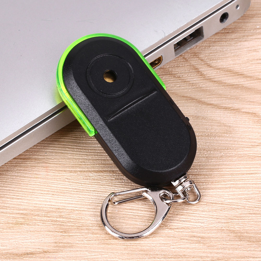 LED Light Anti-Lost Alarm Whistle Sound Key Finder Locator Indoors In ...