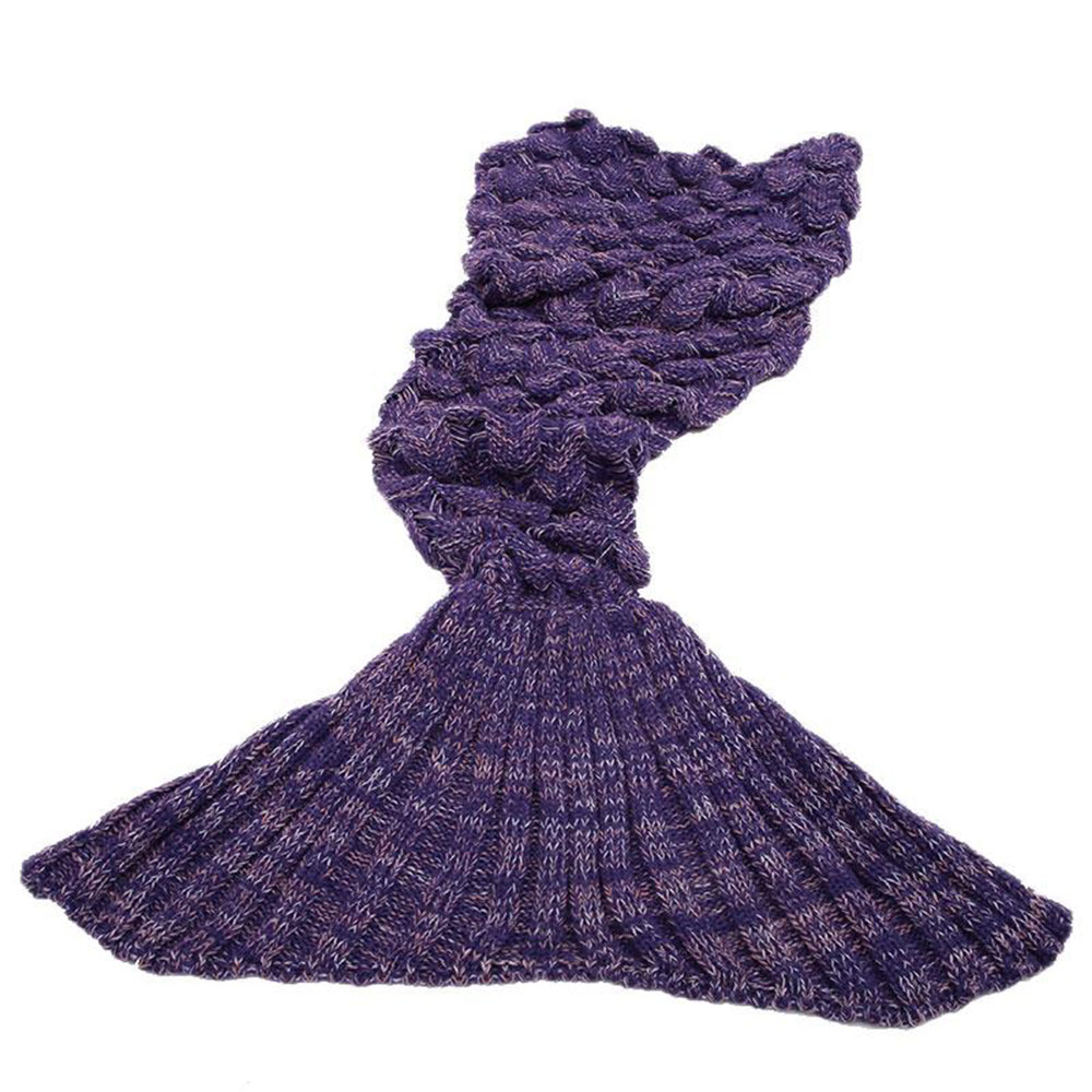 Adult Mermaid Tail Handmade Crocheted Cocoon Sofa Blankets Beach Quilt ...